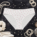 Export Quality Cotton Printed Panty - White