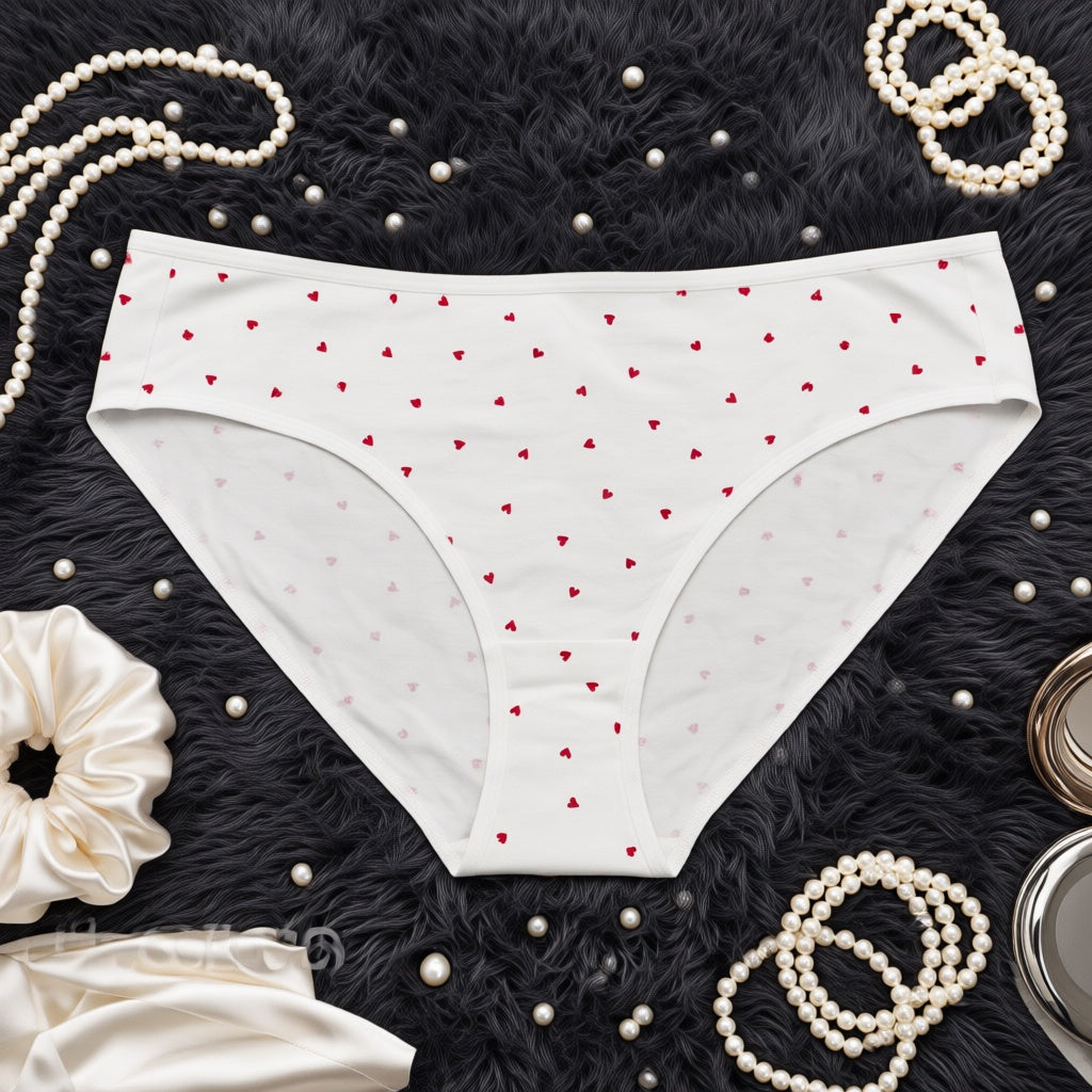 Export Quality Cotton Printed Panty - White