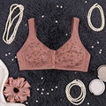 Floral - Front Button Bra - Imported - Pink