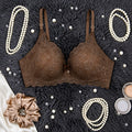 Comfort Non Padded Minimizer Lace Bra - Brown