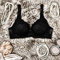 Comfort Non Padded Minimizer Lace Bra - Black