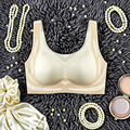 Ice Silk Seamless Bra - Cream