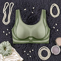 Ice Silk Seamless Bra - Olive