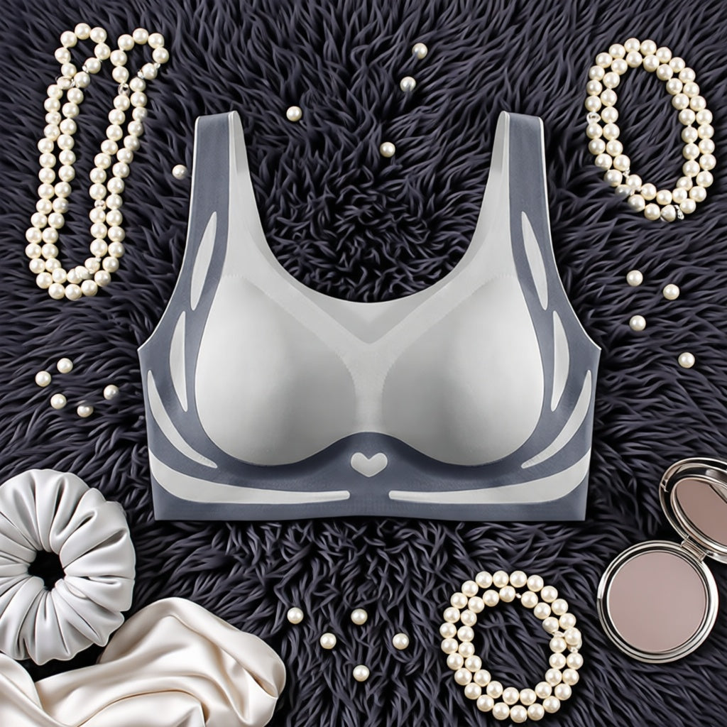 Ice Silk Seamless Bra - Gray