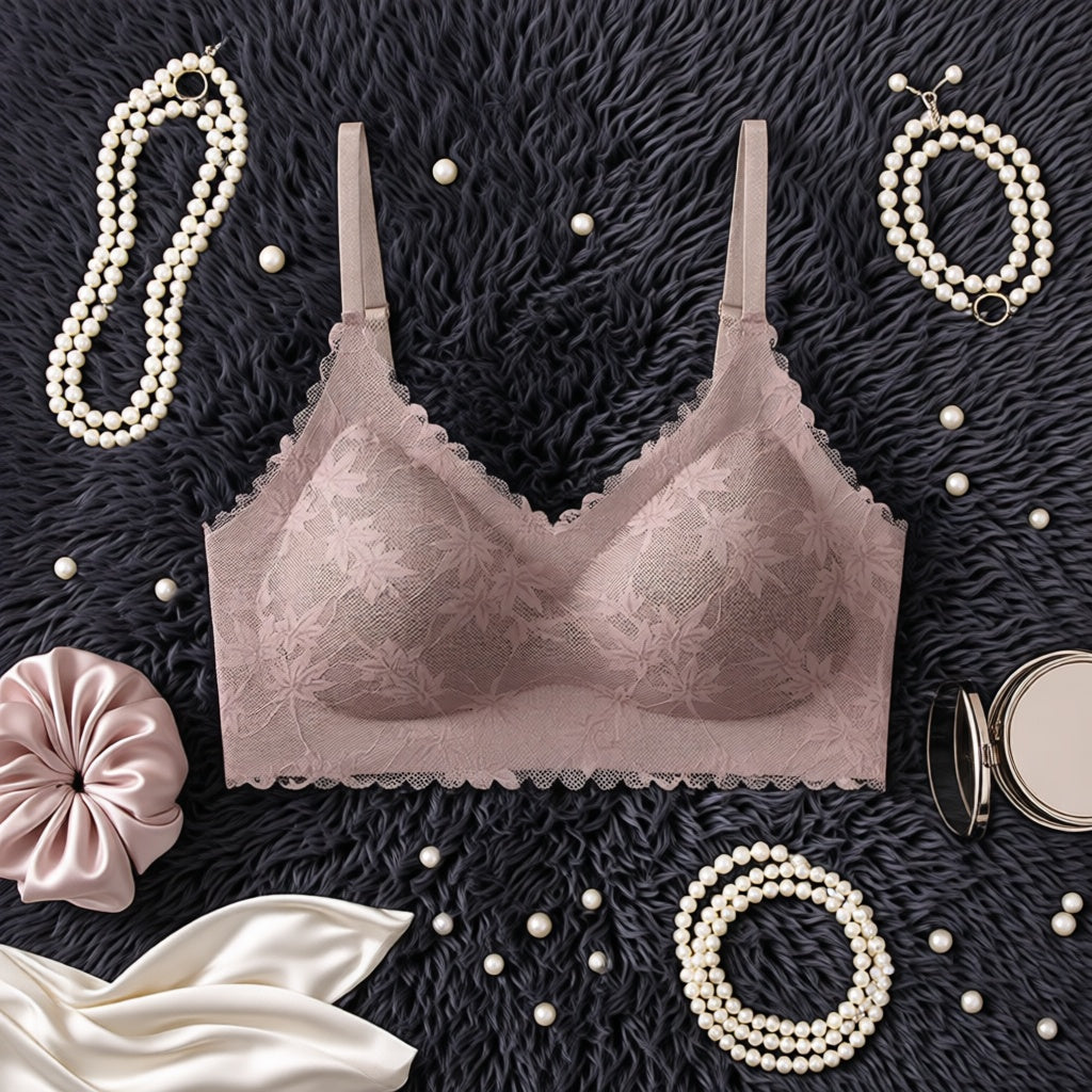 Women's Lace-Back Bra - Chocolate (Free Size)