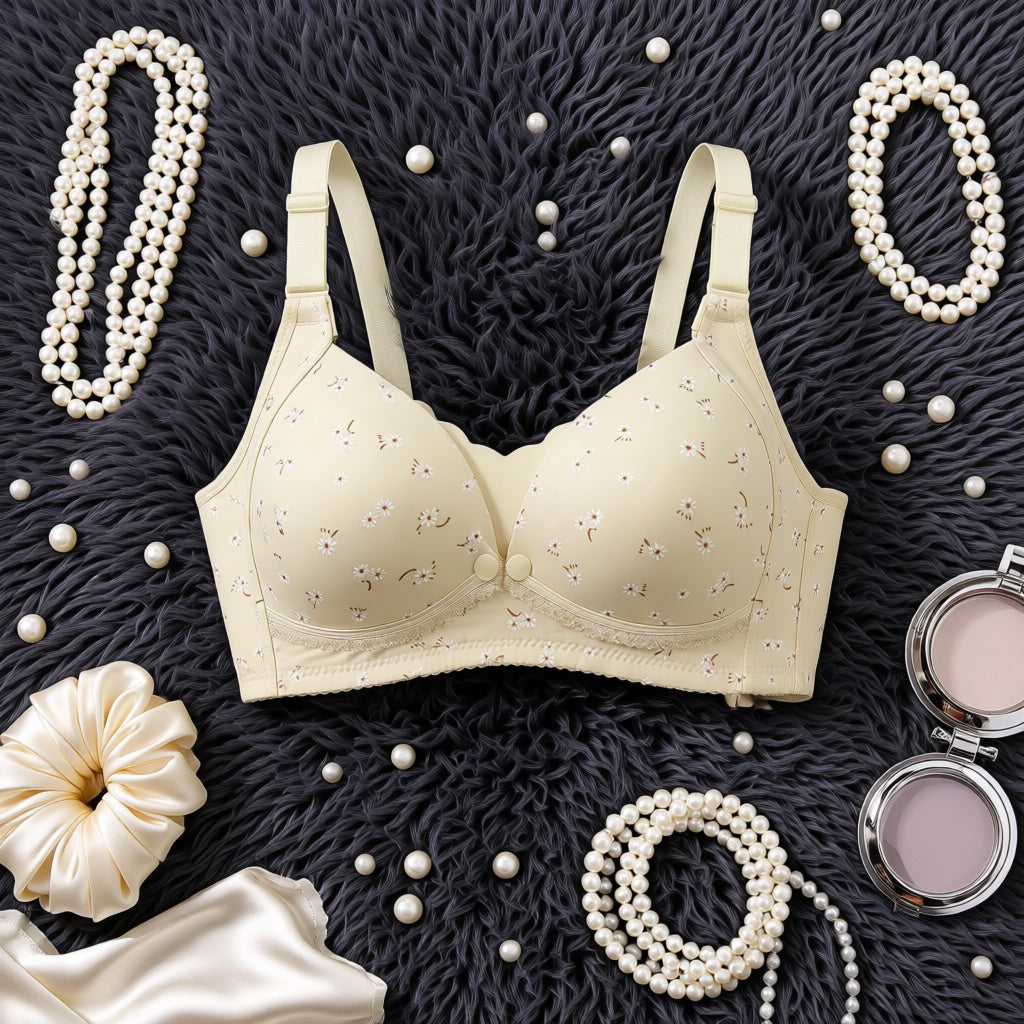 Breastfeeding Maternity Bra - Cream
