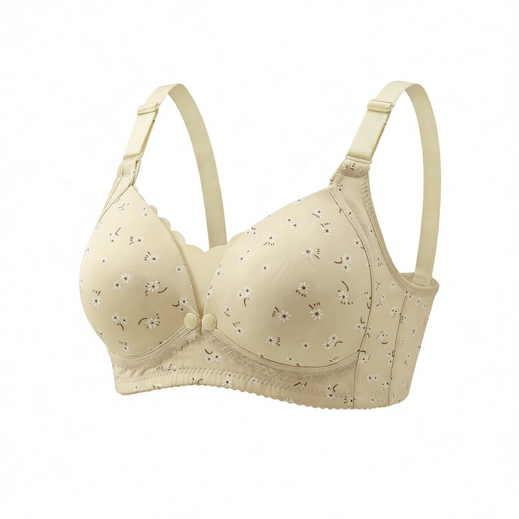 Breastfeeding Maternity Bra - Cream