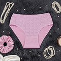 Floral Printed Cotton Panty - Pink