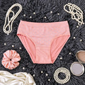Floral Printed Cotton Panty - Peach