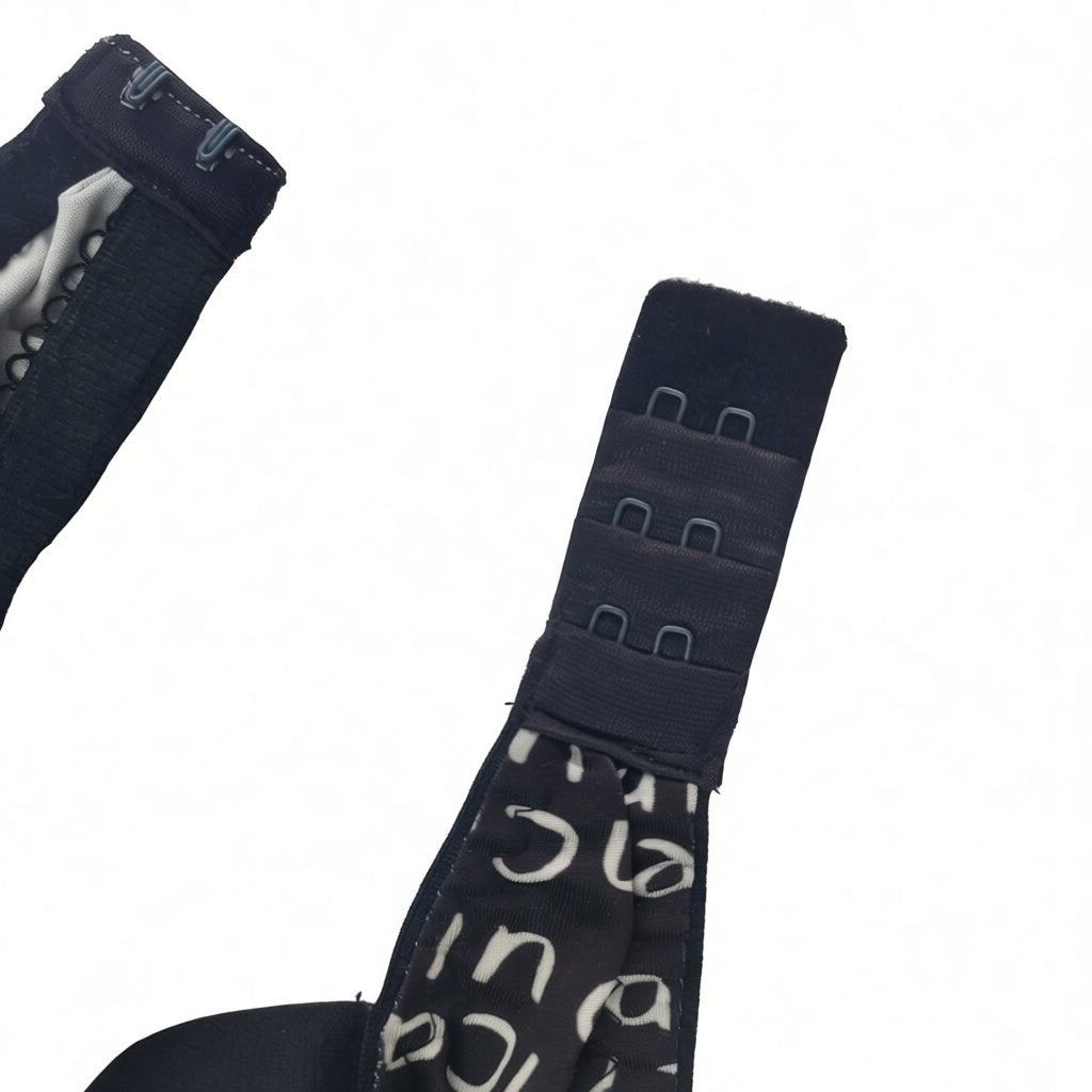 Export Quality Printed Bra - Black