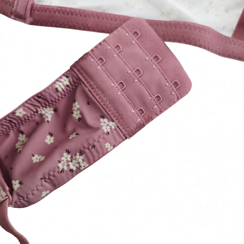 Export Quality Printed Bra - Pink