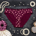 Export Quality Cotton Printed Panty - Deep Chocolate