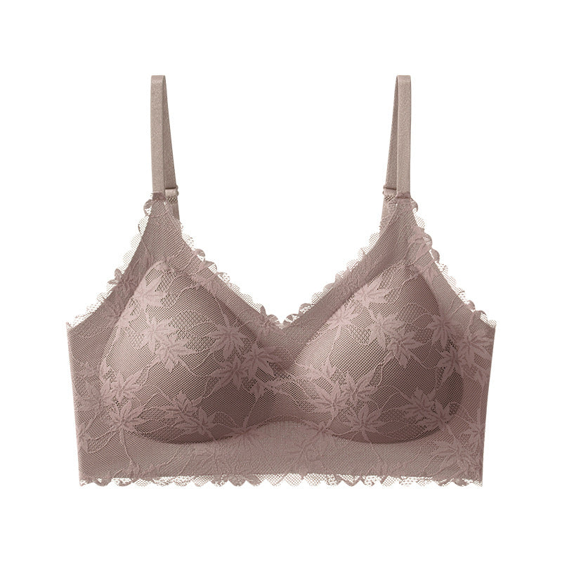 Women's Lace-Back Bra - Chocolate (Free Size)