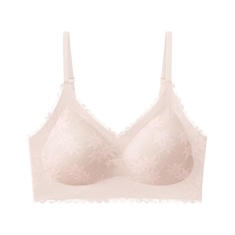 Women's Lace-Back Bra - Cream (Free Size)